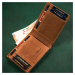 Pánská kožená peněženka Peterson PTN N79 2-1-5 camel