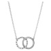 Pandora Stříbrný náhrdelník s propojenými kruhy 396235CZ-45