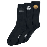 Star Wars Darth Vader - Stormtrooper - C3PO Ponožky vícebarevný