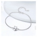 GRACE Silver Jewellery Stříbrný náramek Kitty, stříbro 925/1000, kočka NR-SCB102/9 Stříbrná 16 c