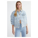 Trendyol Light Blue Oversize Tassel Detailed Denim Jacket