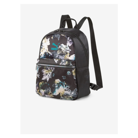 Černý dámský vzorovaný batoh Puma Prime Time Backpack - Dámské