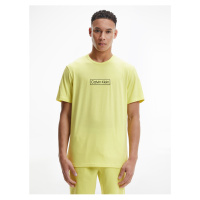 Žluté pánské tričko na spaní Calvin Klein Underwear