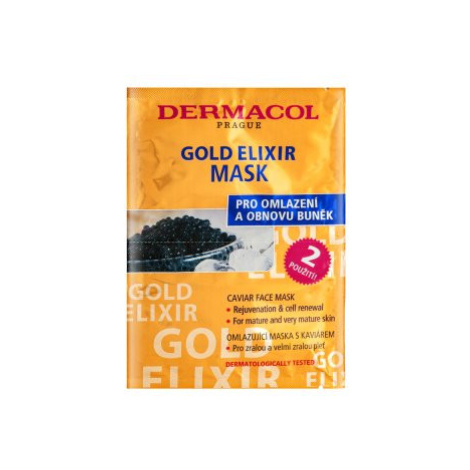 Dermacol Zen Gold Elixir vyživující maska Caviar Face Mask 2 x 8 ml