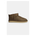 Semišové sněhule UGG Classic Ultra Mini hnědá barva, 1137391-HCK