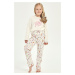 Dívčí pyžamo Taro Nell - bavlna Světle béžová