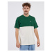 Bílo-zelené pánské tričko VANS Colorblock