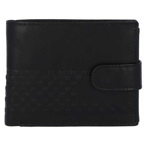 Sportovní kožená pánská peněženka Bellugio square, černá