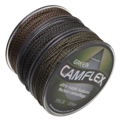 Gardner olověná šňůrka camflex leadcore 20 m 35 lb-barva camo green