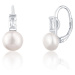 JwL Luxury Pearls Půvabné stříbrné náušnice s pravými perlami JL0716