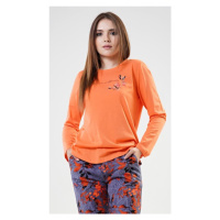 Dámské pyžamo Vienetta Secret Nicol | oranžová