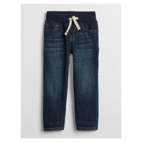 Modré klučičí džíny pull-on slim jeans with Washwell