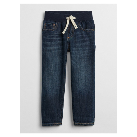 Modré klučičí džíny pull-on slim jeans with Washwell GAP