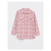 LC Waikiki Plaid Long Sleeve Girl's Shirt Jacket