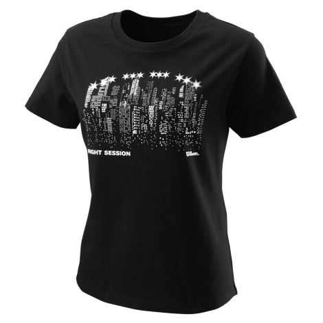 Dámské tričko Wilson Night Skyline Tech Tee Black