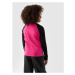 Dívčí tričko s dlouhým rukávem 4F JUNIOR LONGSLEEVE-JWAW24TLONF291-55S-HOT PINK