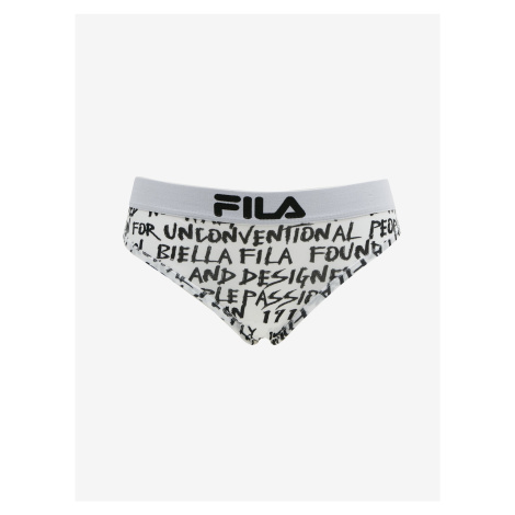 Bílé dámské vzorované kalhotky FILA