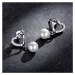 GRACE Silver Jewellery Stříbrné náušnice s perlou a zirkony Michela, stříbro 925/1000 E-BSE552/9