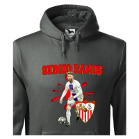 Pánská mikina s potiskem Sergio Ramos -  pánské tričko pro milovníky fotbalu