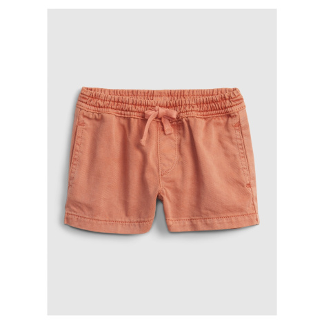 Oranžové holčičí dětské kraťasy pull-on shorts GAP