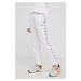 Kalhoty Champion 114563 dámské, bílá barva, hladké