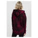 Mikina Urban Classics Ladies Oversized Camo Hoody - burgundy camouflage