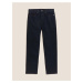 Bavlněné džíny pro velkou a vysokou postavu, normální střih Marks & Spencer námořnická modrá