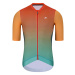 HOLOKOLO Cyklistický dres s krátkým rukávem - INFINITY - červená/oranžová/zelená