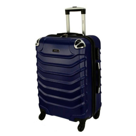 Rogal Tmavě modrý skořepinový cestovní kufr "Premium" - M (35l), L (65l), XL (100l)