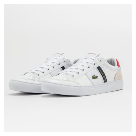 LACOSTE Courtline Suede white / navy / red