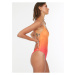 Oranžové dámské jednodílné plavky Trendyol