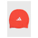 Plavecká čepice adidas Performance červená barva