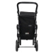 GO & UP nákupní vozík - černý - 50L