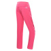 Alpine Pro Smooto Dětské softshellové kalhoty KPAA288 růžová