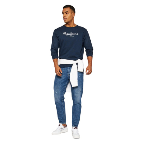 Pepe Jeans Man's Long Sleeve T-Shirts PM508209595 Navy Blue