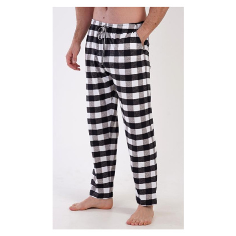 Pánské pyžamové kalhoty Vienetta Secret Ondřej | šedá