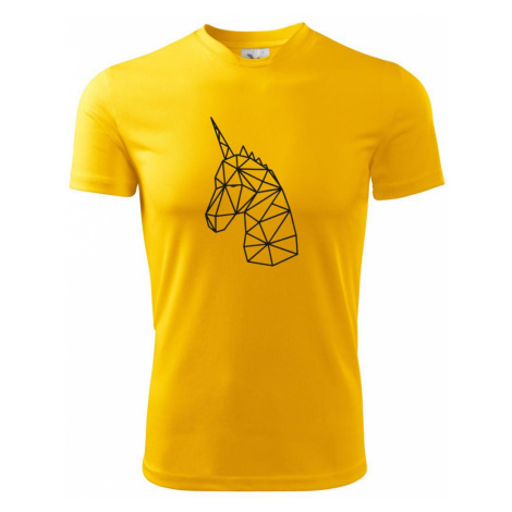Geometrie - Jednorožec - Pánské triko Fantasy sportovní (dresovina)