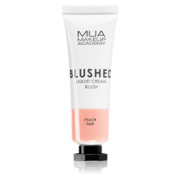 MUA Makeup Academy Blushed Liquid Blusher tekutá tvářenka odstín Peach Puff 10 ml