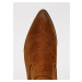 Hnědé dámské kotníkové boty v semišové úpravě Tom Tailor