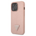 Guess PU Saffiano Triangle kryt iPhone 13 Pro růžový