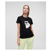 Tričko karl lagerfeld ikonik 2.0 choupette t-shirt černá