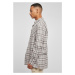 Pánská košile // Urban Classics / Long Oversized Grey Check Shirt grey/black