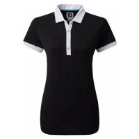 Footjoy Colour Block Womens Polo Shirt Black