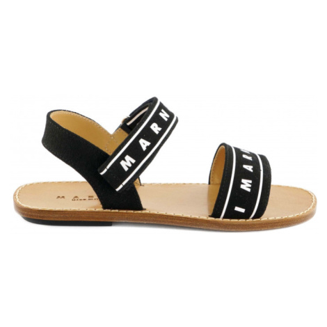Sandále marni logo tape sandals černá