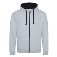 Just Hoods Dámská mikina na zip JH053 Heather Grey