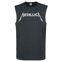 Metallica Amplified Collection - Logo Tank top charcoal