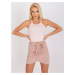 SVĚTLE RŮŽOVÝ CROP TOP MARIANA --LIGHT PINK Pudrová