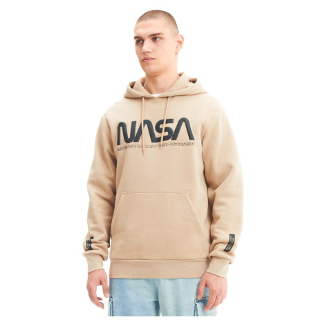 Cropp - Mikina s kapucí NASA - Béžová
