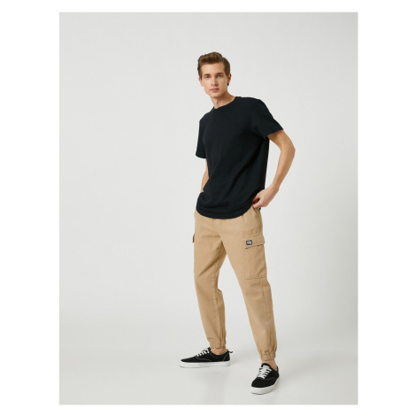 Koton Jogger Cargo Pants with Pocket Detail Laced Waist Cotton.