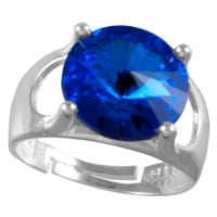 Prsten se Swarovski Elements Rivoli Sapphire 12 mm